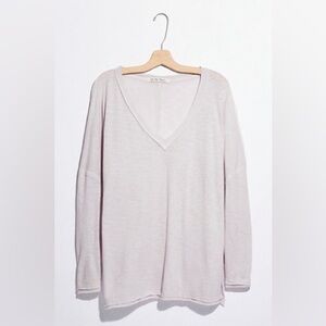 We the Free On My Mind V-Neck Top - XS, Dusted Lavender